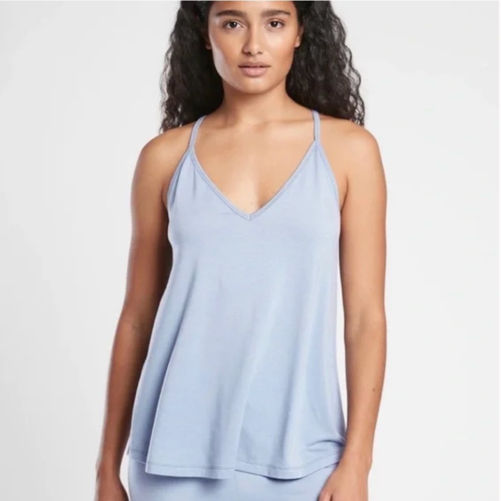 Athleta Nighttime Bliss Sleep Cami, Blue Tank
